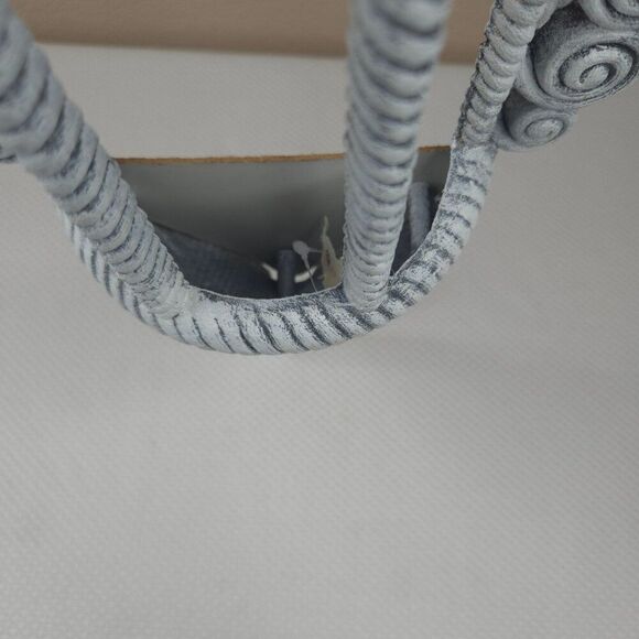 Vintage 70s Burwood Products Faux Wicker Hanging Wall Planter Gray - Picture 5 of 7